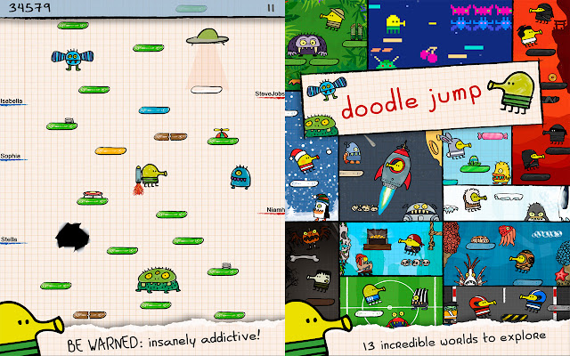 Doodle Jump original - Chrome Extension